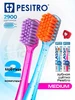 Зубная щетка средней жесткости взрослая Classic Pesitro 71445651 купить за 304 ₽ в интернет‑магазине Wildberries
