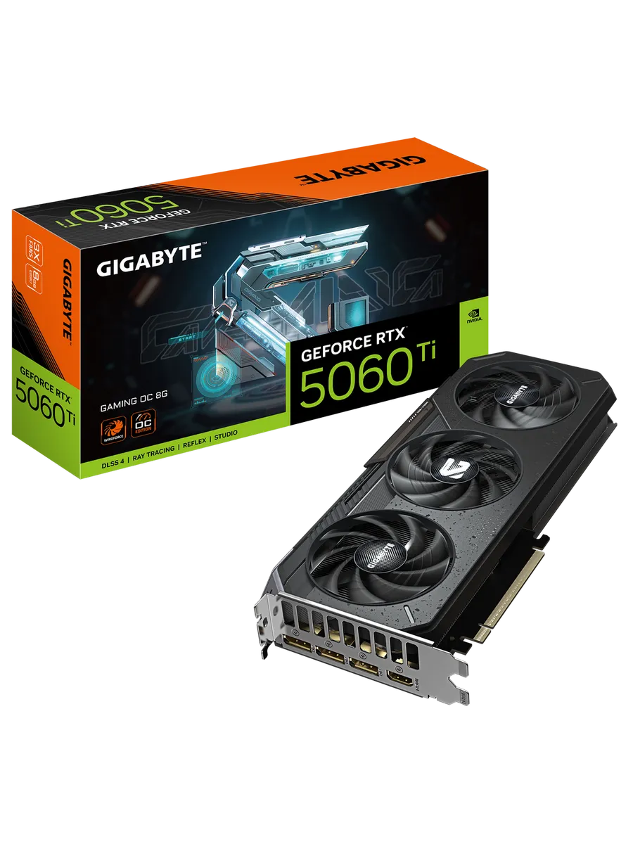 Видеокарта RTX 5060 Ti 8 ГБ RTL (GV-N506TGAMING OC-8GD)